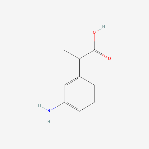 21762-11-8 2-(3-aminophenyl)propanoic acid chemical structure