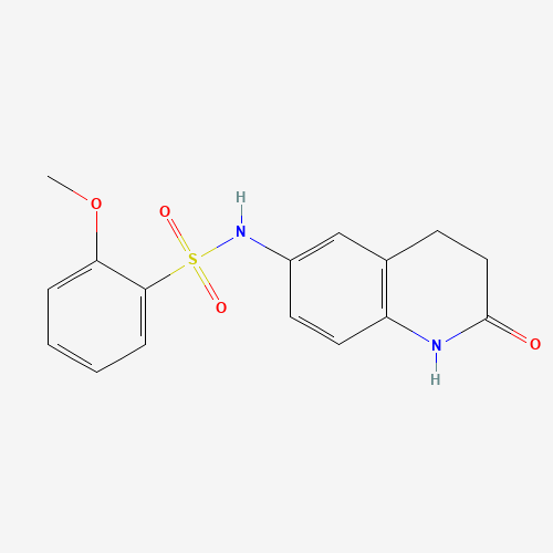 1210231-06-3 2-methoxy-N-(2-oxo-3,4-dihydro-1H-quinolin-6-yl)benzenesulfonamide chemical structure