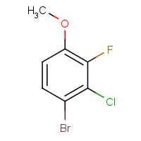 909122-27-6 1-bromo-2-chloro-3-fluoro-4-methoxybenzene chemical structure