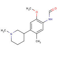 1462951-64-9 N-[2-methoxy-5-methyl-4-(1-methylpiperidin-3-yl)phenyl]formamide chemical structure
