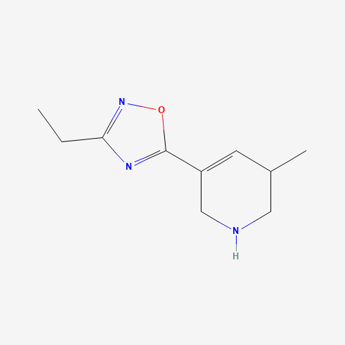 124218-42-4 3-ethyl-5-(3-methyl-1,2,3,6-tetrahydropyridin-5-yl)-1,2,4-oxadiazole chemical structure