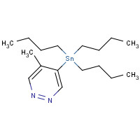 1206830-76-3 tributyl-(5-methylpyridazin-4-yl)stannane chemical structure