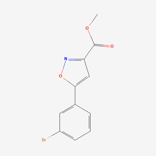 745078-74-4 methyl 5-(3-bromophenyl)-1,2-oxazole-3-carboxylate chemical structure