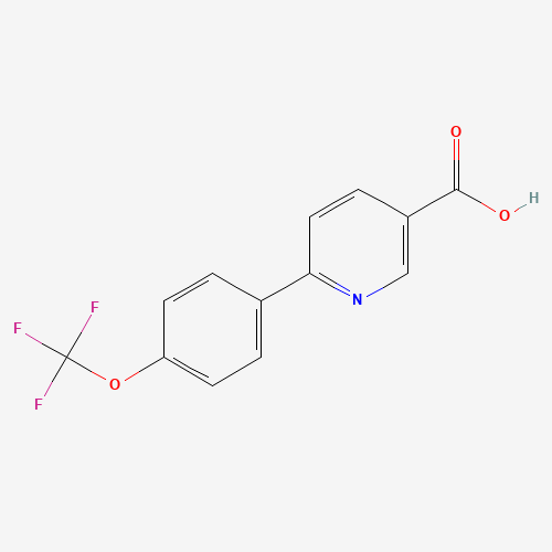 851266-74-5 6-[4-(trifluoromethoxy)phenyl]pyridine-3-carboxylic acid chemical structure