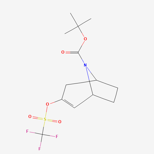 185099-68-7 tert-butyl 3-(trifluoromethylsulfonyloxy)-8-azabicyclo[3.2.1]oct-3-ene-8-carboxylate chemical structure
