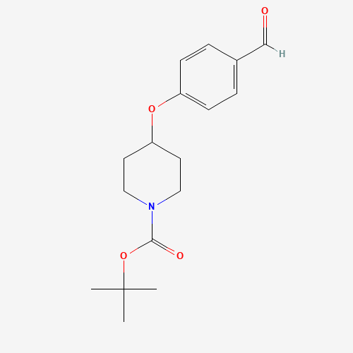 207798-38-7 tert-butyl 4-(4-formylphenoxy)piperidine-1-carboxylate chemical structure