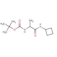 1284246-02-1 tert-butyl N-[1-(cyclobutylamino)-1-oxopropan-2-yl]carbamate chemical structure