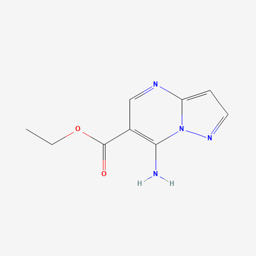 43024-66-4 ethyl 7-aminopyrazolo[1,5-a]pyrimidine-6-carboxylate chemical structure