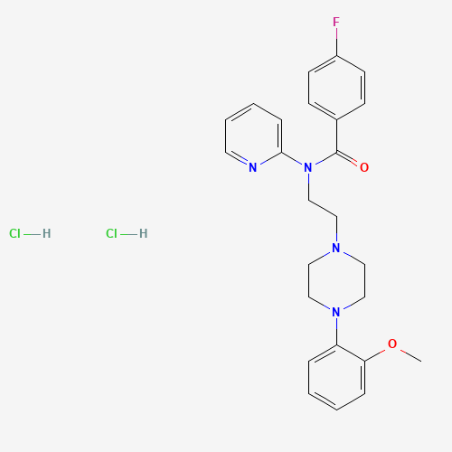 223699-41-0 4-fluoro-N-[2-[4-(2-methoxyphenyl)piperazin-1-yl]ethyl]-N-pyridin-2-ylbenzamide;dihydrochloride chemical structure
