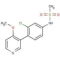1357094-04-2 N-[3-chloro-4-(4-methoxypyridin-3-yl)phenyl]methanesulfonamide chemical structure