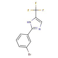 33469-06-6 2-(3-bromophenyl)-5-(trifluoromethyl)-1H-imidazole chemical structure