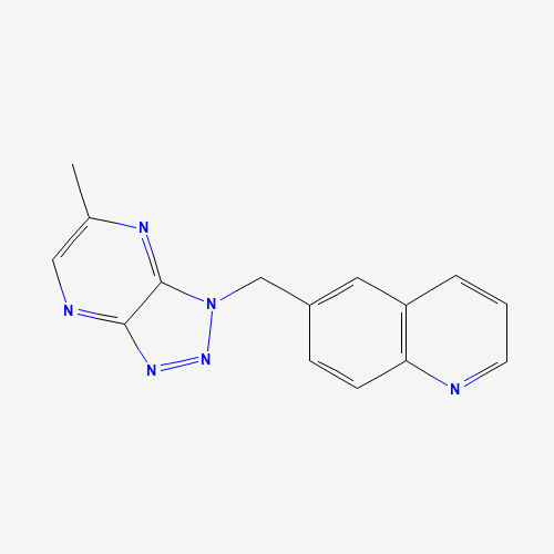 956905-12-7 6-[(5-methyltriazolo[4,5-b]pyrazin-3-yl)methyl]quinoline chemical structure