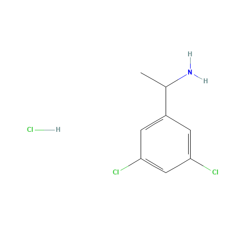321318-36-9 1-(3,5-dichlorophenyl)ethanamine;hydrochloride chemical structure