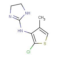 31428-61-2 N-(2-chloro-4-methylthiophen-3-yl)-4,5-dihydro-1H-imidazol-2-amine chemical structure