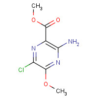 2038-34-8 methyl 3-amino-6-chloro-5-methoxypyrazine-2-carboxylate chemical structure
