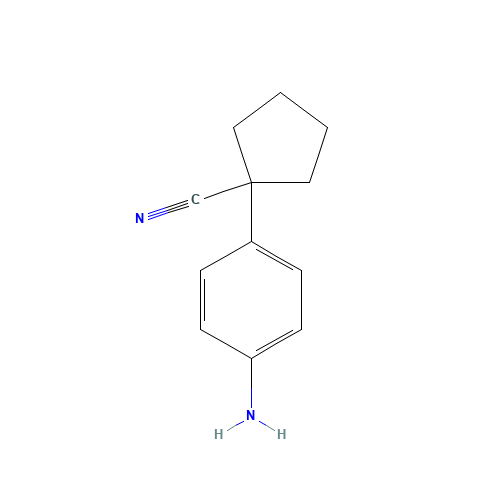 115279-73-7 1-(4-aminophenyl)cyclopentane-1-carbonitrile chemical structure