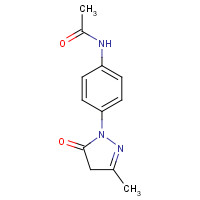 184763-36-8 N-[4-(3-methyl-5-oxo-4H-pyrazol-1-yl)phenyl]acetamide chemical structure