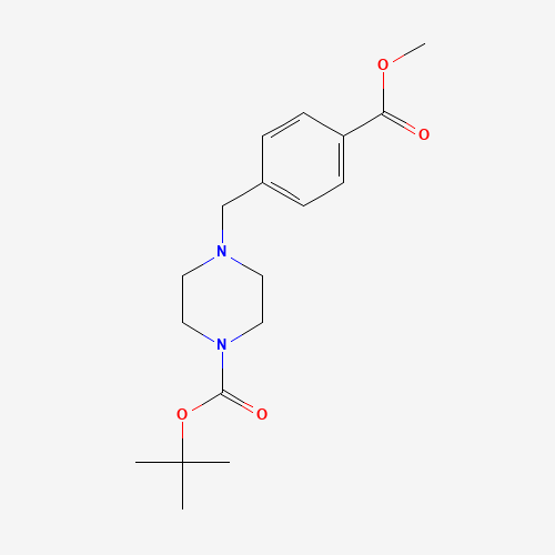 844891-11-8 tert-butyl 4-[(4-methoxycarbonylphenyl)methyl]piperazine-1-carboxylate chemical structure