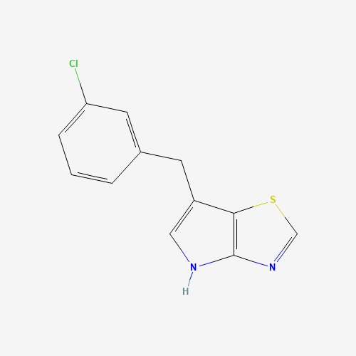 1312363-51-1 6-[(3-chlorophenyl)methyl]-4H-pyrrolo[2,3-d][1,3]thiazole chemical structure