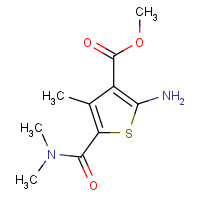 350996-95-1 methyl 2-amino-5-(dimethylcarbamoyl)-4-methylthiophene-3-carboxylate chemical structure