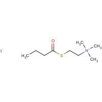 1866-16-6 2-butanoylsulfanylethyl(trimethyl)azanium;iodide chemical structure