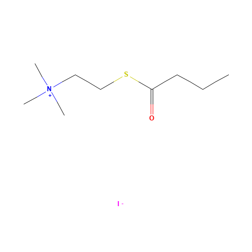 1866-16-6 2-butanoylsulfanylethyl(trimethyl)azanium;iodide chemical structure