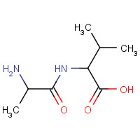 1999-46-8 2-(2-aminopropanoylamino)-3-methylbutanoic acid chemical structure