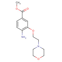 1096901-38-0 methyl 4-amino-3-(2-morpholin-4-ylethoxy)benzoate chemical structure