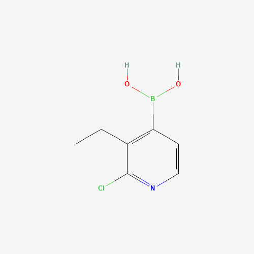 1260024-49-4 (2-chloro-3-ethylpyridin-4-yl)boronic acid chemical structure