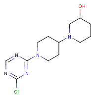 1312464-67-7 1-[1-(4-chloro-1,3,5-triazin-2-yl)piperidin-4-yl]piperidin-3-ol chemical structure