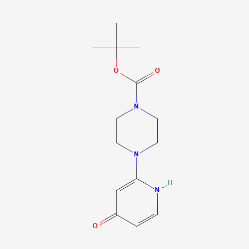 1453265-70-7 tert-butyl 4-(4-oxo-1H-pyridin-2-yl)piperazine-1-carboxylate chemical structure