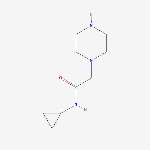 847783-37-3 N-cyclopropyl-2-piperazin-1-ylacetamide chemical structure