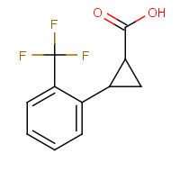1187933-13-6 2-[2-(trifluoromethyl)phenyl]cyclopropane-1-carboxylic acid chemical structure
