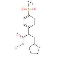 300355-19-5 methyl 3-cyclopentyl-2-(4-methylsulfonylphenyl)propanoate chemical structure