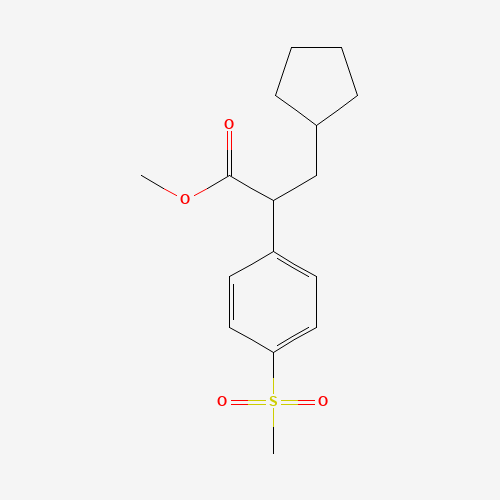 300355-19-5 methyl 3-cyclopentyl-2-(4-methylsulfonylphenyl)propanoate chemical structure