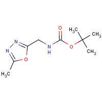 1053656-43-1 tert-butyl N-[(5-methyl-1,3,4-oxadiazol-2-yl)methyl]carbamate chemical structure