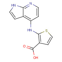 1265226-00-3 2-(1H-pyrrolo[2,3-b]pyridin-4-ylamino)thiophene-3-carboxylic acid chemical structure
