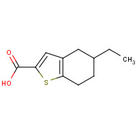 590355-40-1 5-ethyl-4,5,6,7-tetrahydro-1-benzothiophene-2-carboxylic acid chemical structure