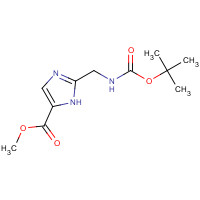252348-76-8 methyl 2-[[(2-methylpropan-2-yl)oxycarbonylamino]methyl]-1H-imidazole-5-carboxylate chemical structure