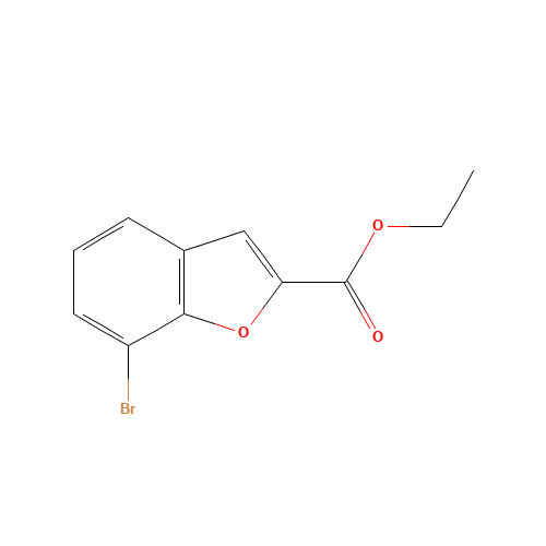 1033201-65-8 ethyl 7-bromo-1-benzofuran-2-carboxylate chemical structure