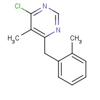 960297-56-7 4-chloro-5-methyl-6-[(2-methylphenyl)methyl]pyrimidine chemical structure