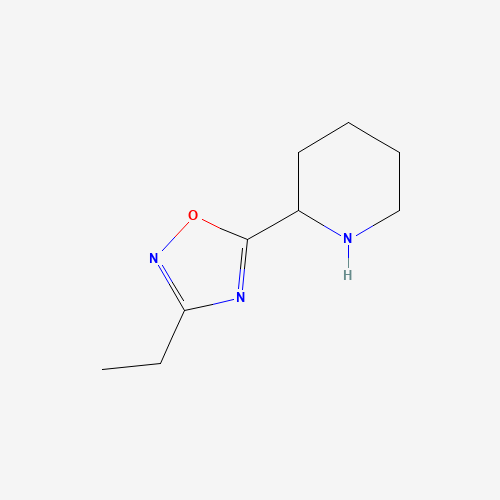 1036454-35-9 3-ethyl-5-piperidin-2-yl-1,2,4-oxadiazole chemical structure