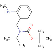 338990-68-4 tert-butyl N-[[2-(methylamino)phenyl]methyl]-N-propan-2-ylcarbamate chemical structure