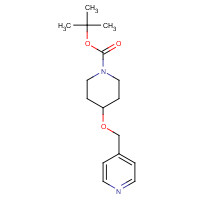 913065-63-1 tert-butyl 4-(pyridin-4-ylmethoxy)piperidine-1-carboxylate chemical structure