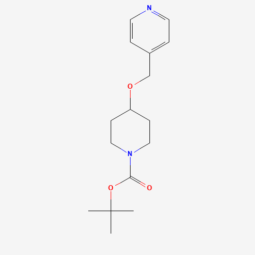 913065-63-1 tert-butyl 4-(pyridin-4-ylmethoxy)piperidine-1-carboxylate chemical structure