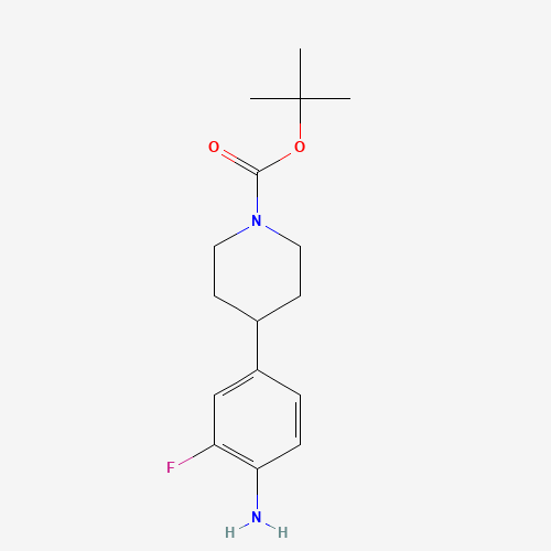 1488342-80-8 tert-butyl 4-(4-amino-3-fluorophenyl)piperidine-1-carboxylate chemical structure
