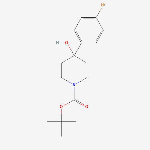 163209-96-9 tert-butyl 4-(4-bromophenyl)-4-hydroxypiperidine-1-carboxylate chemical structure