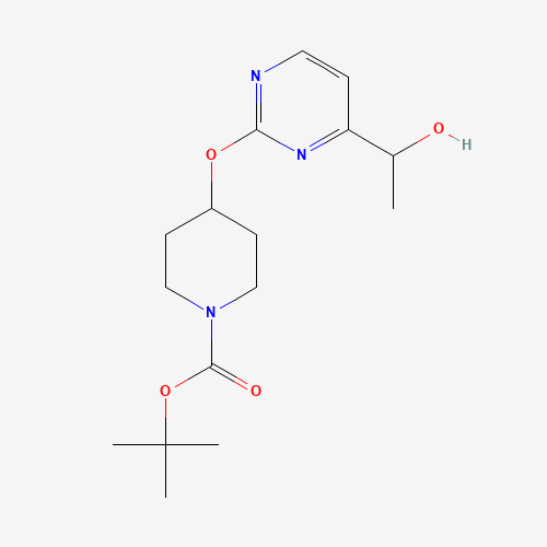 960001-23-4 tert-butyl 4-[4-(1-hydroxyethyl)pyrimidin-2-yl]oxypiperidine-1-carboxylate chemical structure
