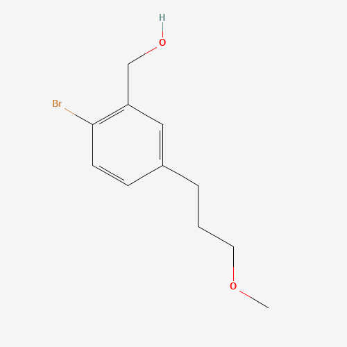 1247088-93-2 [2-bromo-5-(3-methoxypropyl)phenyl]methanol chemical structure