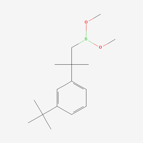 1240725-35-2 [2-(3-tert-butylphenyl)-2-methylpropyl]-dimethoxyborane chemical structure